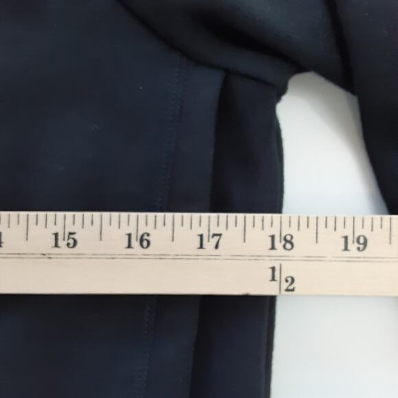 Athleta Cozy Karma Twist Neck Sweatshirt Black Womens XS Thumb Holes Athleisure - Picture 10 of 13